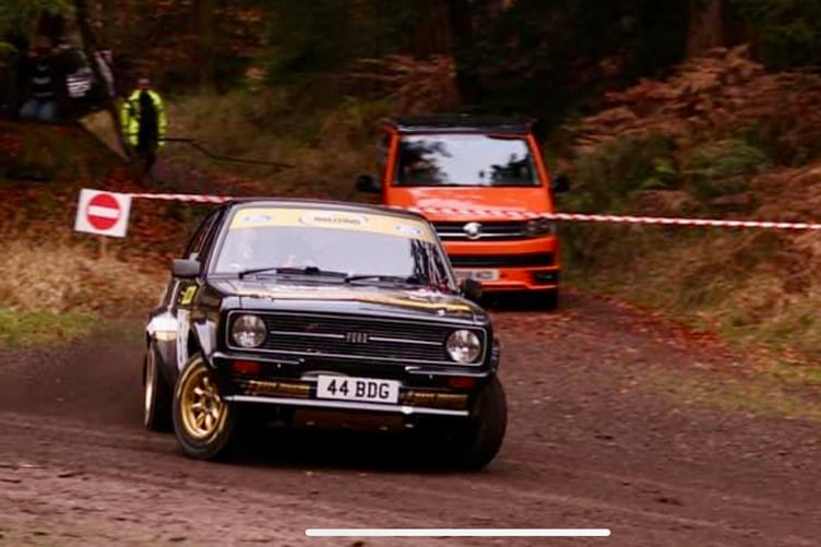 Tom Llewellin with Ross Whittock finished fourth in the immaculate Weir Rallying Bulwark Escort RS1800