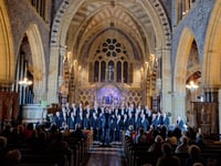 Male voice choir on tour in Devon