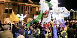 Getting ready for the lantern parade