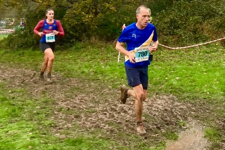 It was muddy going for Spirit runners
