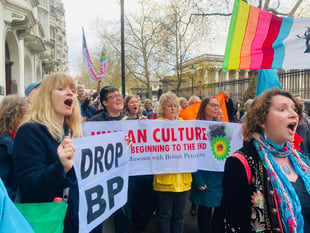 Forest of Dean Climate Choir flash mob  in British Museum protest