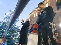 Town’s delight at Christmas lights switch on