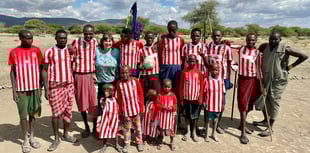 Juniors shirts proudly worn in Africa
