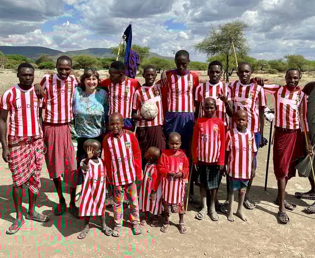 Juniors shirts proudly worn in Africa