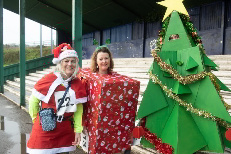 A rather unusual Christmas entry with Tracey Mapp, daughter and friend