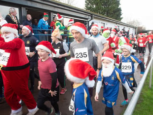 It's a ready, steady Ho Ho Go for the Santa Fun Run