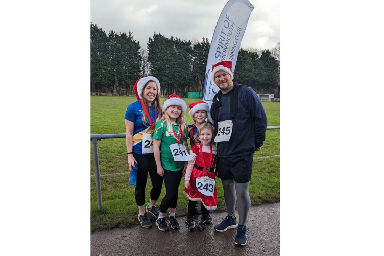 All ready to run the Santa Fun Run