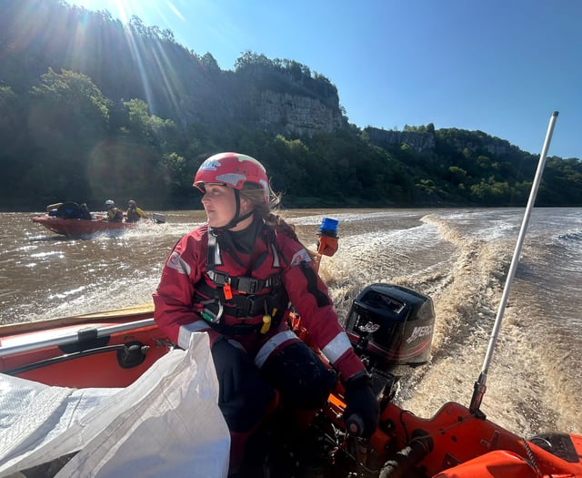 Emergency lifeboat crews scramble to Wye at Chepstow