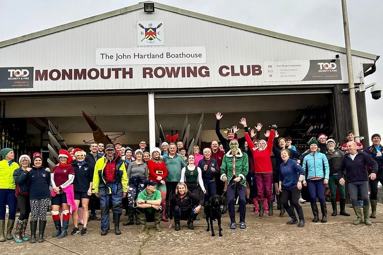 The festive fleet at Monmouth RC's plum pud races