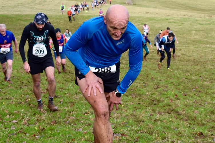 Runners put in the hard yards for Christmas in the Skirrid Winter Fell Run