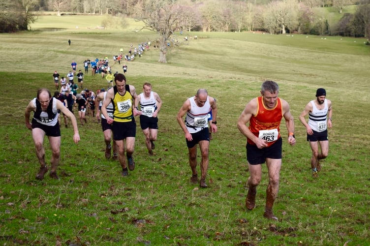 The only way is up for festive runners in the Skirrid Winter Fell Race