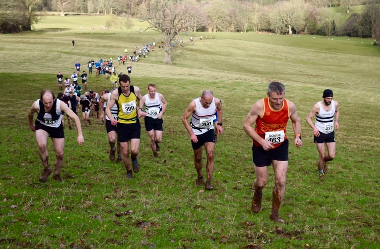 The only way is up for festive runners in the Skirrid Winter Fell Race
