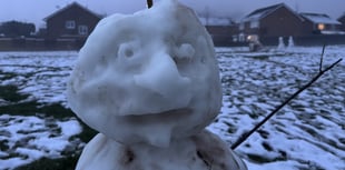 Ice cool snowman caught chilling with intent
