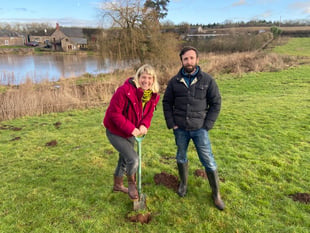 Farm's tree planting event for farm resilience
