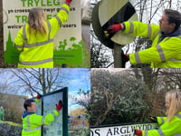 Road signs get a spring clean