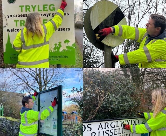 Road signs get a spring clean