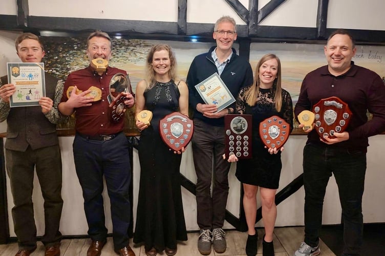 Some of the happy winners at the Spirit annual awards night