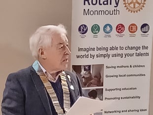Rotarian Drewe celebrates 146-mile Wye charity walk 