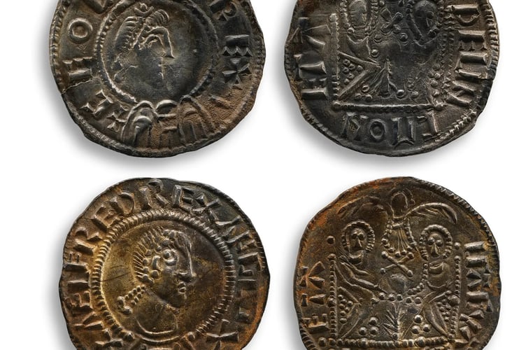 Two emperor pennies found with the Herefordshire Hoard