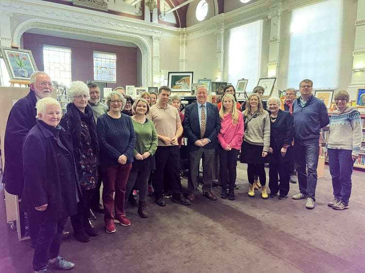 A well-attended meeting at the library over the proposals to move the service to the Shire Hall