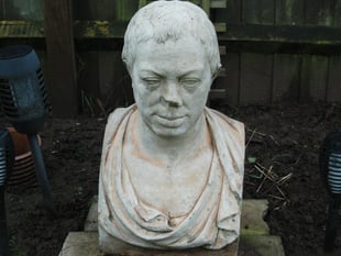 Neoclassical bust unearthed from undergrowth 