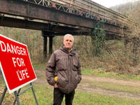 Bridge closure frustration on 50th Wye Valley Walk milestone