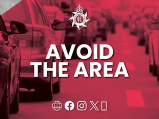 Blaenavon fire closes road
