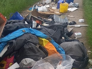 Fly tipper gets suspended jail sentence and fine