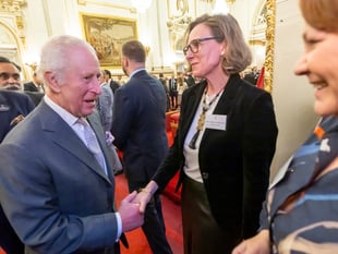 Monmouth MP Catherine meets King Charles