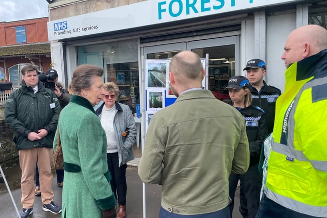 HRH The Princess Royal visits Lydney