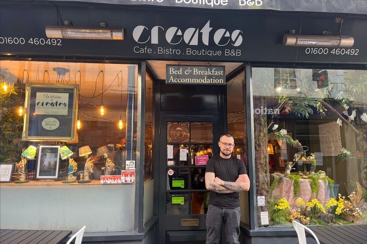 Ben Price outside his shop in Monmouth