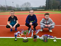 Youngsters prove a hit as tennis club opens new courts