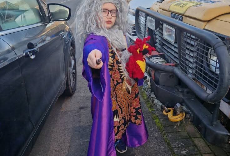 Gethin dressed up for World Book Day 