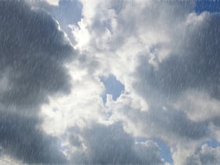 Patchy rain nearby today and cooler with some sun tomorrow