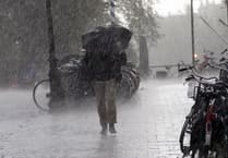 Patchy rain today: Overcast tomorrow