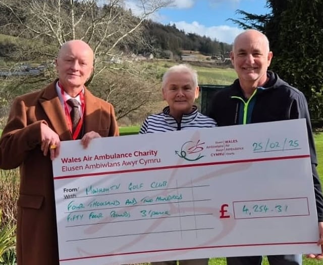 Golf club hits a hole in one for charity