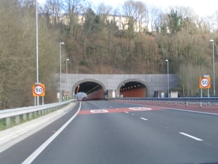 Roadworks on A40 Gibraltar tunnels