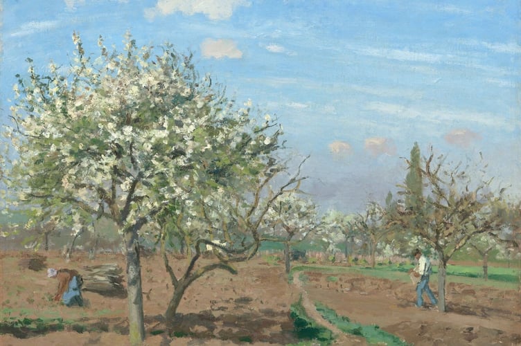 Camille Pissarro, Orchard in Bloom, Louveciennes, 1872, 