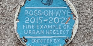 ‘Urban neglect’ cheeky blue Wyeside plaque removed
