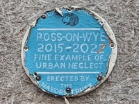 ‘Urban neglect’ cheeky blue Wyeside plaque removed
