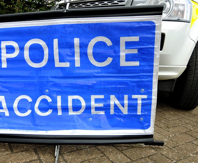 Man in 50s cut from car after A40 collision with tree