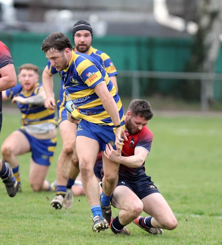 Dan Dunmore scored for the Druids (pic Gareth Roberts)