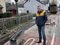 Usk drainage and travel works begin