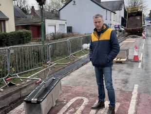 Usk drainage and travel works begin