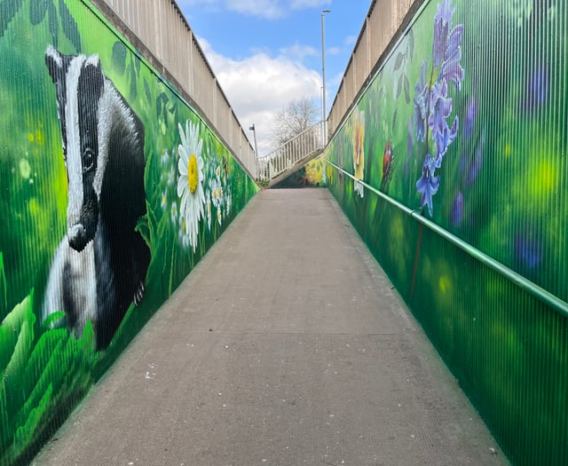 Murals transform Monmouth underpass