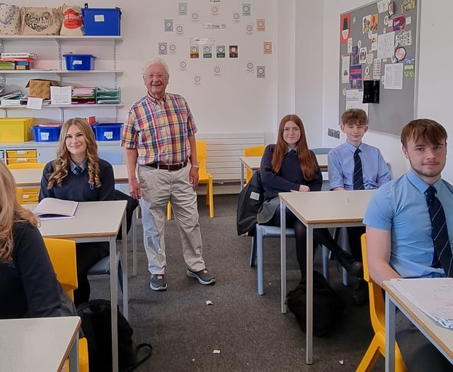 Gary Jones honoured for school volunteer work
