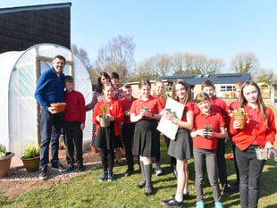 Adam Frost surprises Trellech pupils