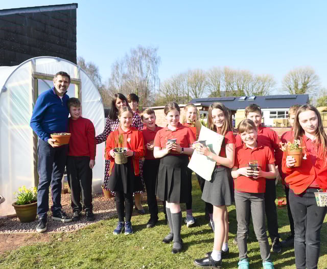 Adam Frost surprises Trellech pupils