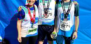 Family stride out for charity ahead of Kymin Dash