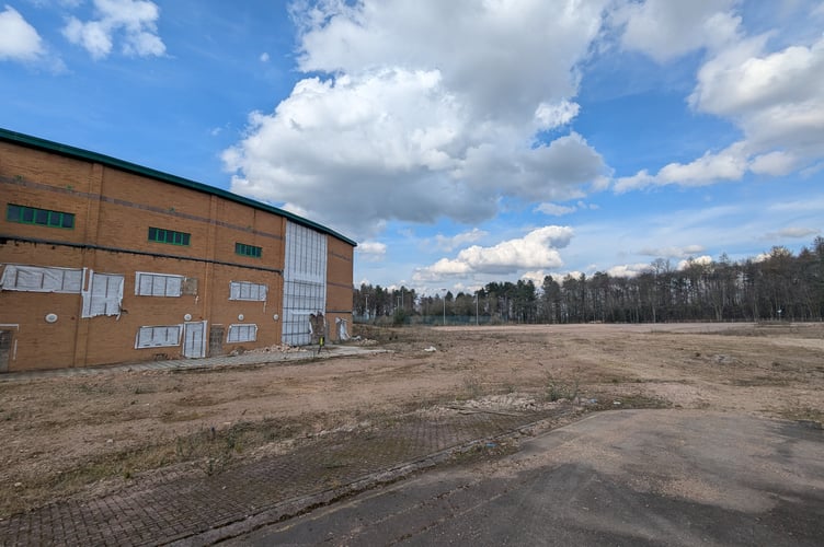 The site at Five Acres showing the retained Speedwell building